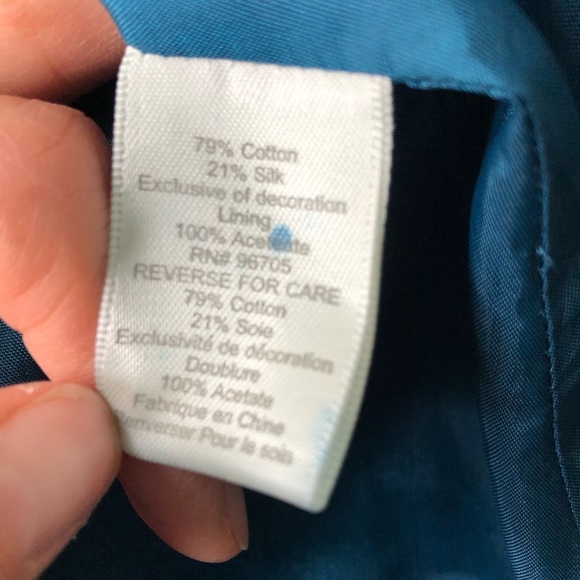 REBECCA TAYLOR Women’s Sweetheart Neckline Zebra Print Blue Dress Size 10 - Picture 8 of 9